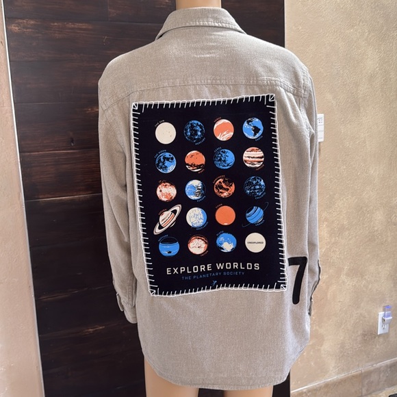 The Planetary Society Tan Flannel Size M - Picture 5 of 8